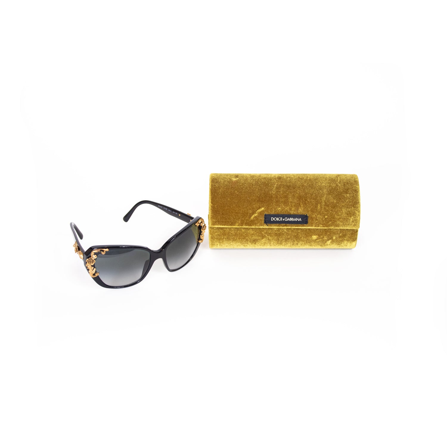 Dolce &amp; Gabbana DG Pattern Black Sunglasses