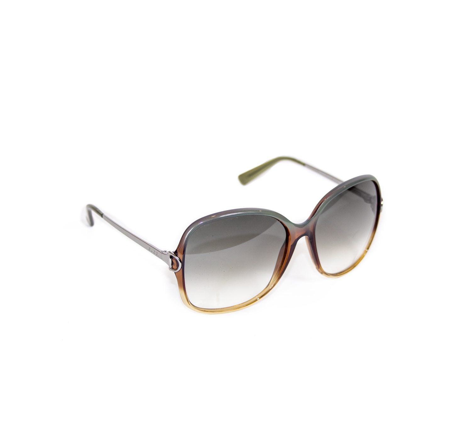 Gucci Green Brown Shaded Sunglasses