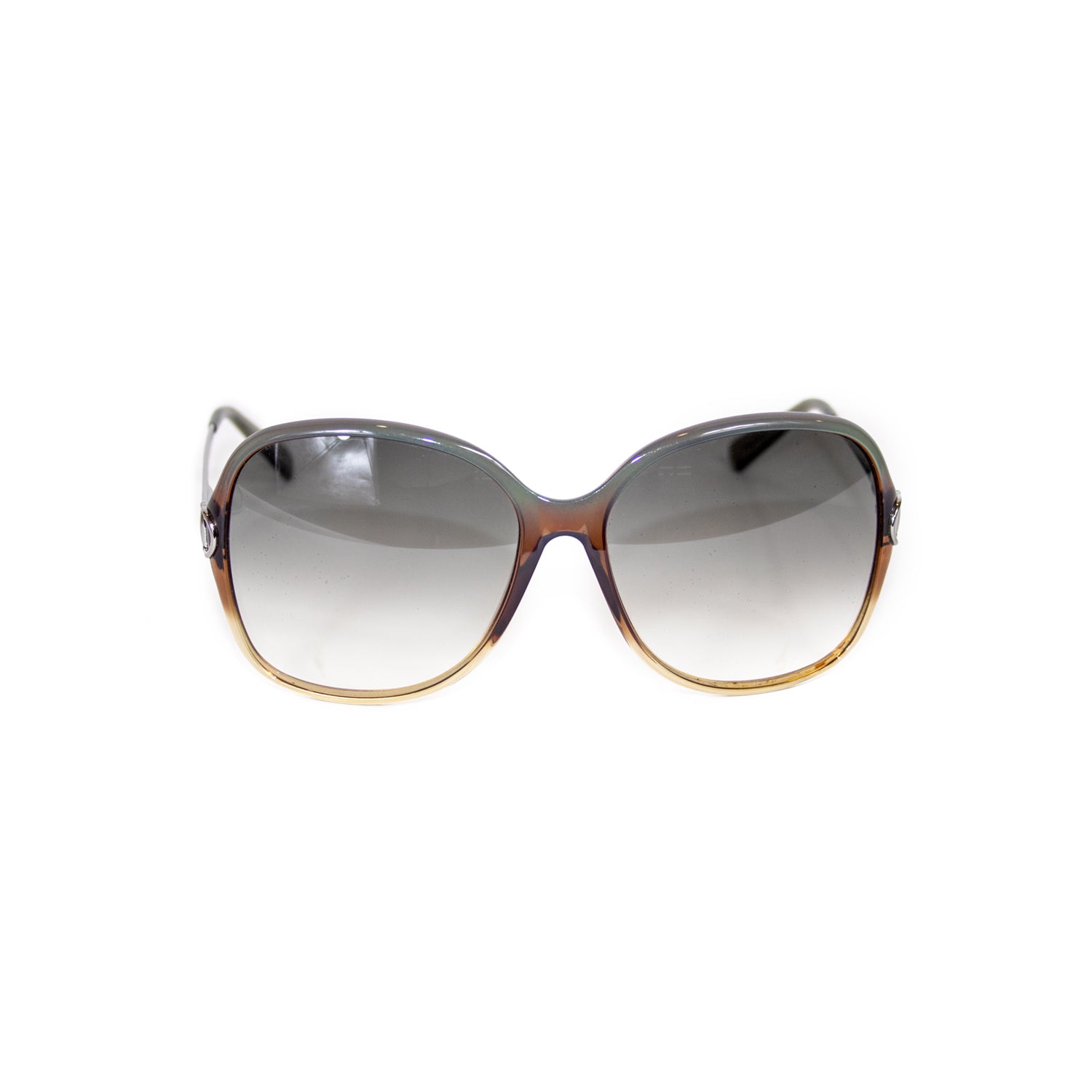 Gucci Green Brown Shaded Sunglasses