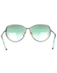 Silver Green Lenses Sunglasses