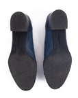 Blue Vara Low Heels Pumps-7C