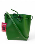 Mansur Gavriel Leather Bucket Green Vegan Bag