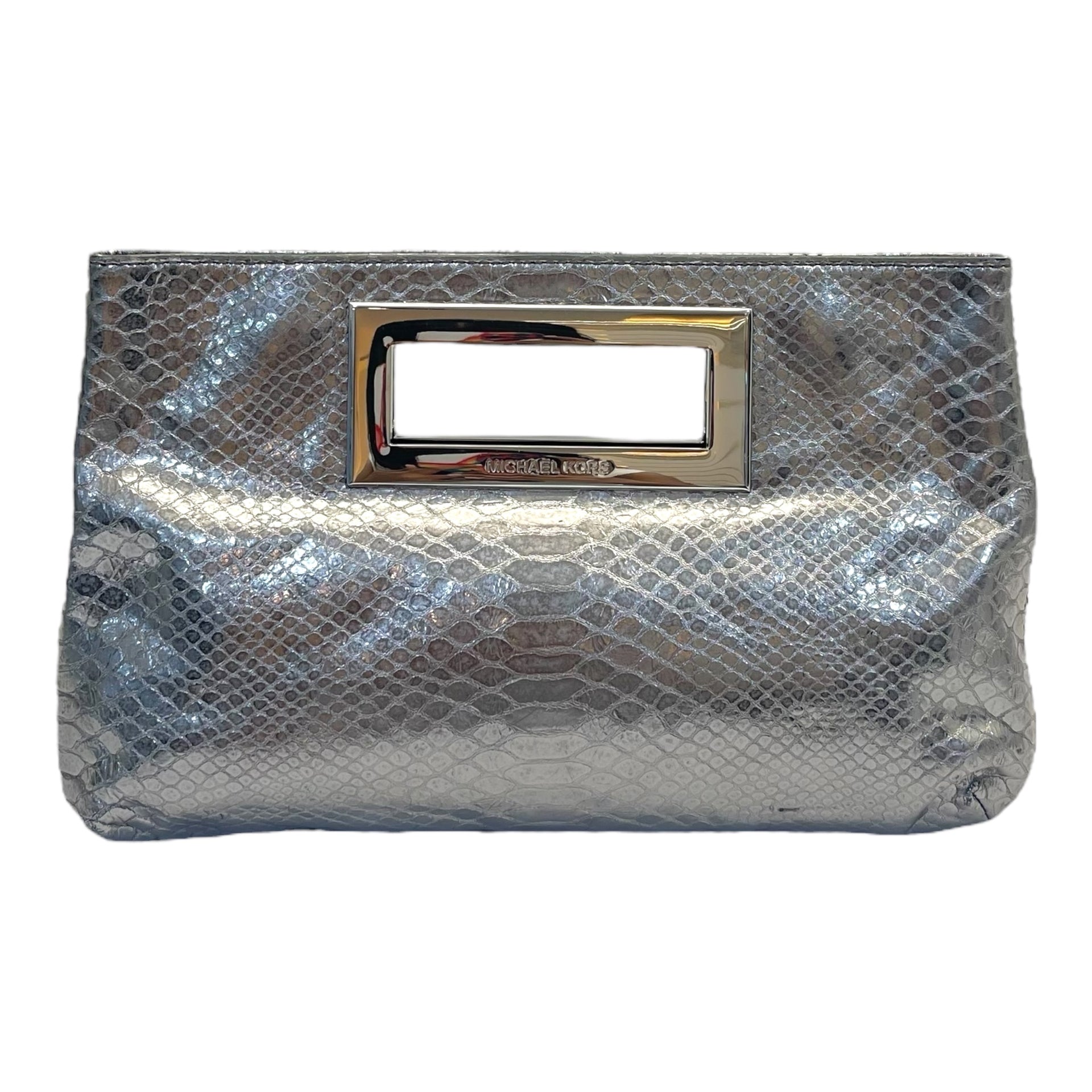 Buy MICHAEL Michael Kors Python Embossed Leather Berkley Clutch Online