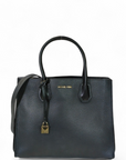 Michael Kors Mercer Tote Black Pebbled Leather
