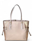 Michael Kors Voyager Tote Bag Metallic Ballet Pink