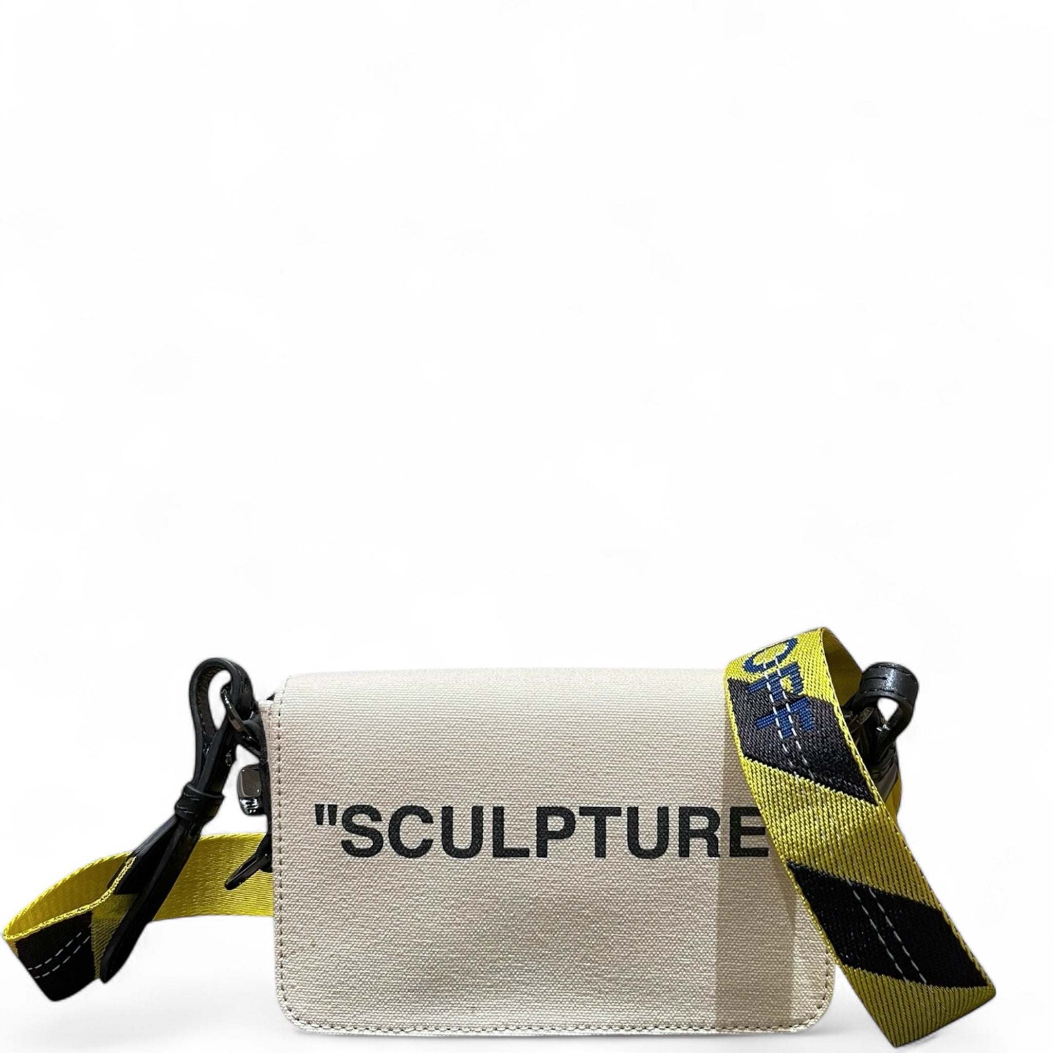 Buy Off-White Black/White Diagonal Striped Leather Baby Flap