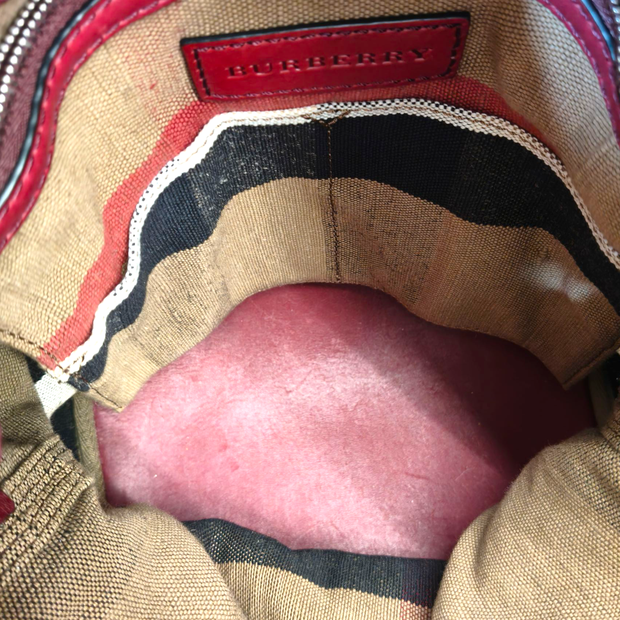 Burberry Ashby Cloth Handbag 