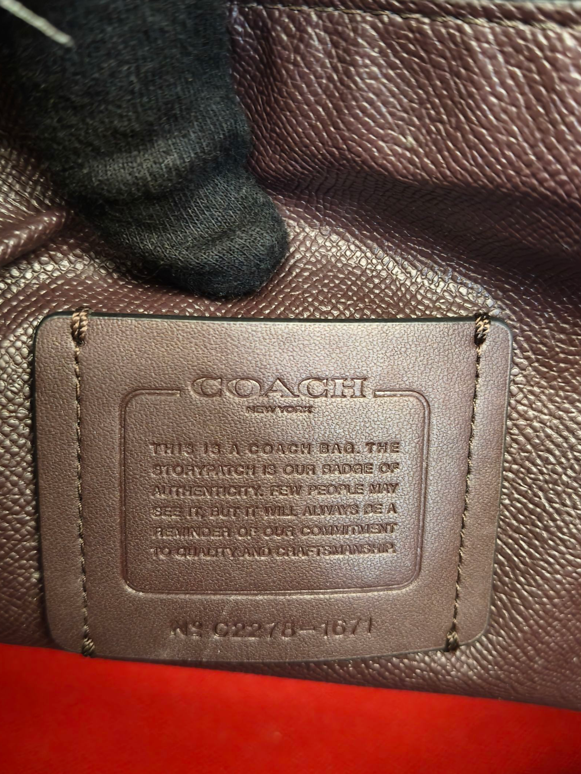 Coach Mollie 25 Black Leather Tote Bag