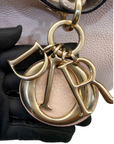 Dior Beige Diorissimo Leather Medium Shopper Tote Bag