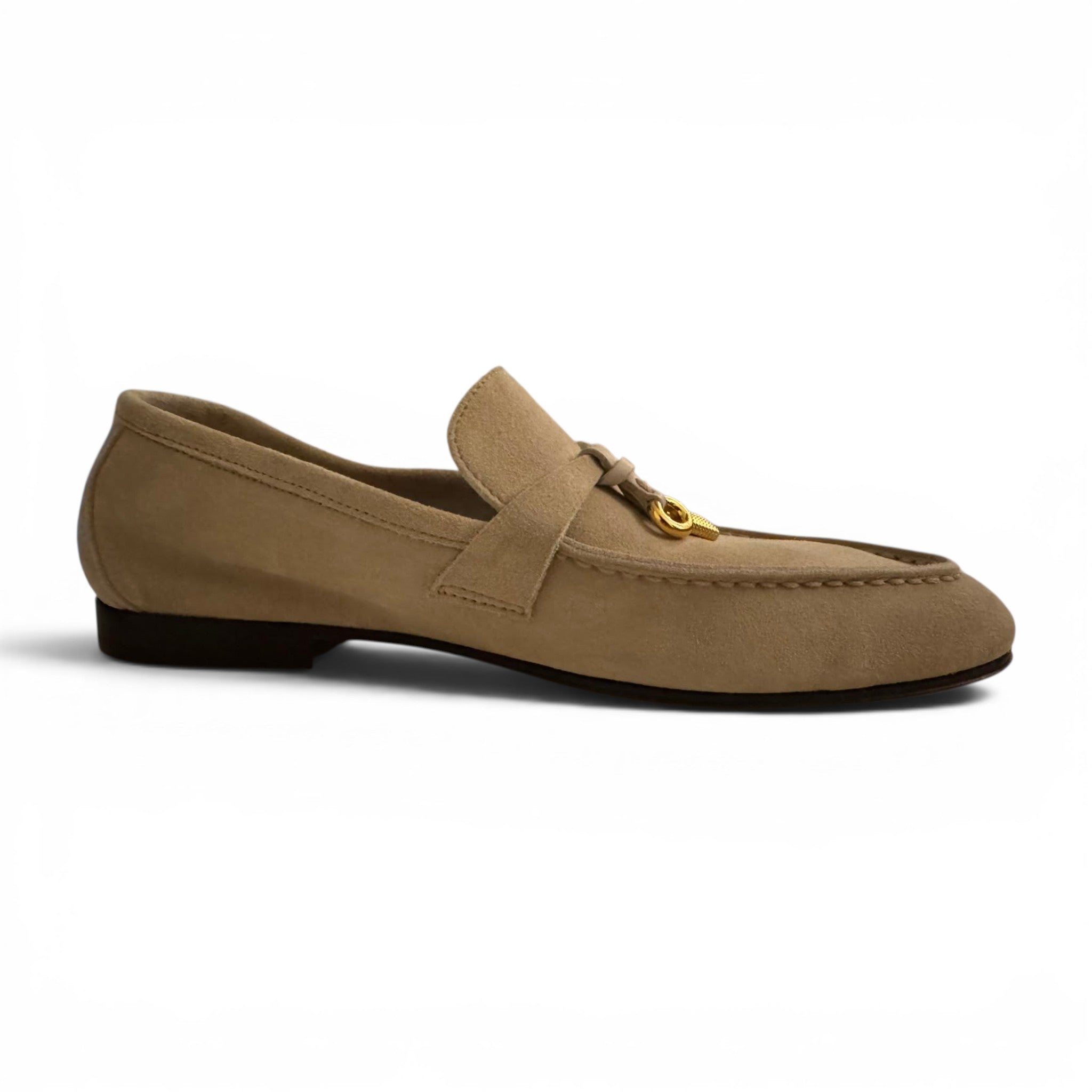 Loro Piana Joan Loafers Sunrise Cloud Calfskin EU 36