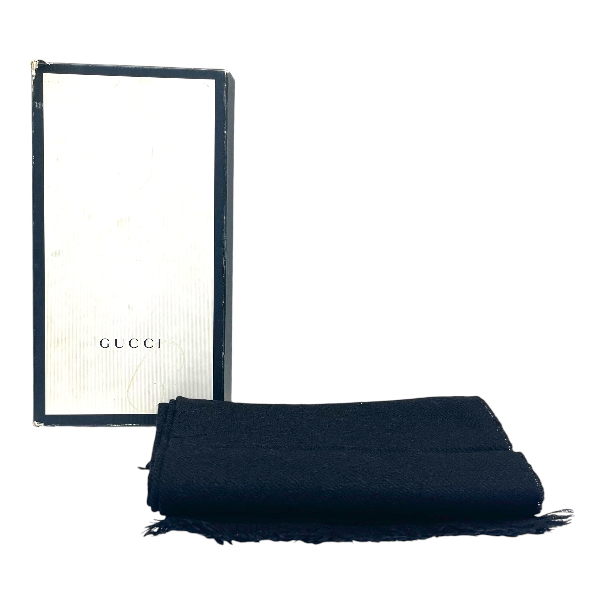 Gucci GG Silk Cotton Jacquard Shawl