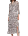 All Saints Snake Print Midi Dress