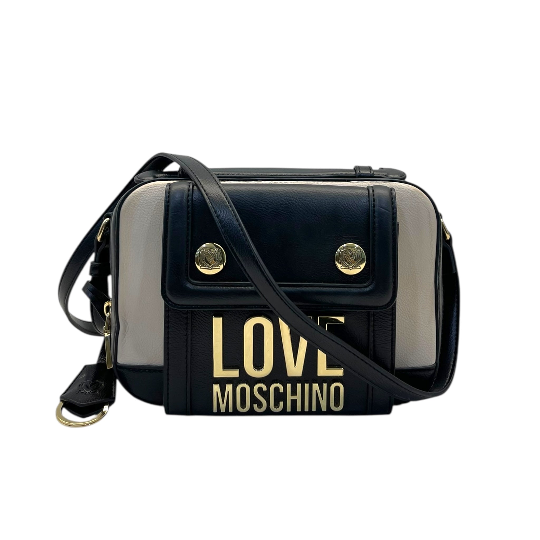 Love Moschino White/Black Casual Crossbody Bag