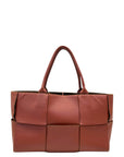 Bottega Veneta Rust Brown Leather Arco Tote Bag