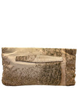 Prada Silk Faille Oversized Floral Zip Clutch Cipria