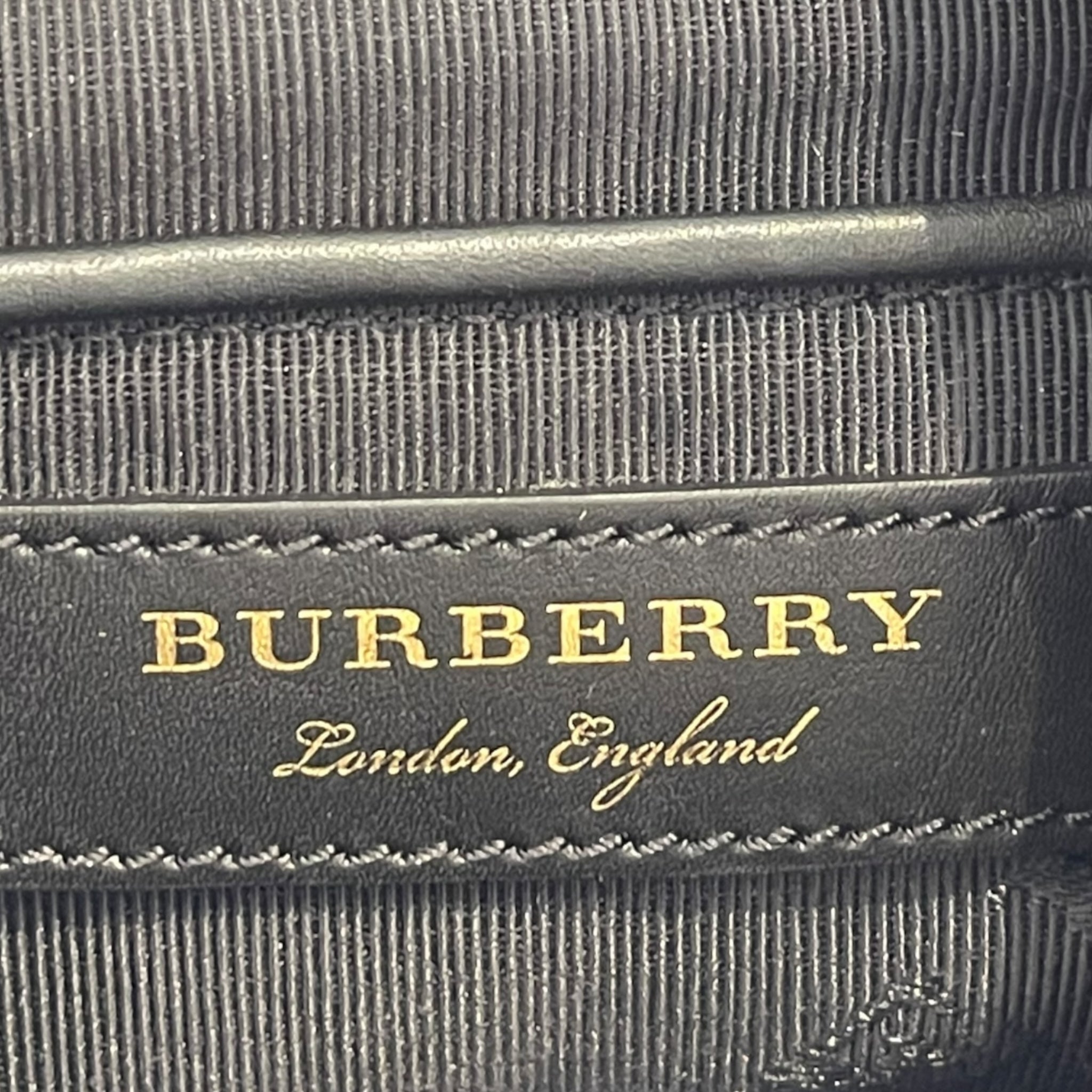 Burberry Rucksack Backpack Light Blue Nylon/Leather
