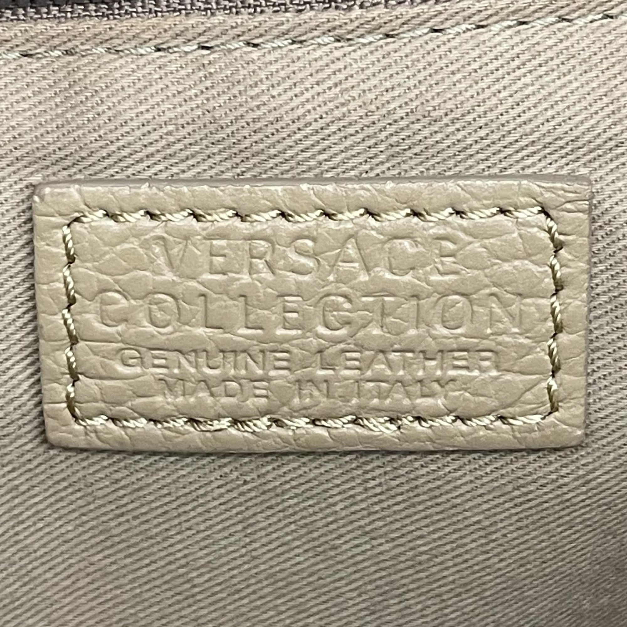Versace Collection Leather Top Handle Bag