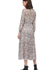 All Saints Snake Print Midi Dress