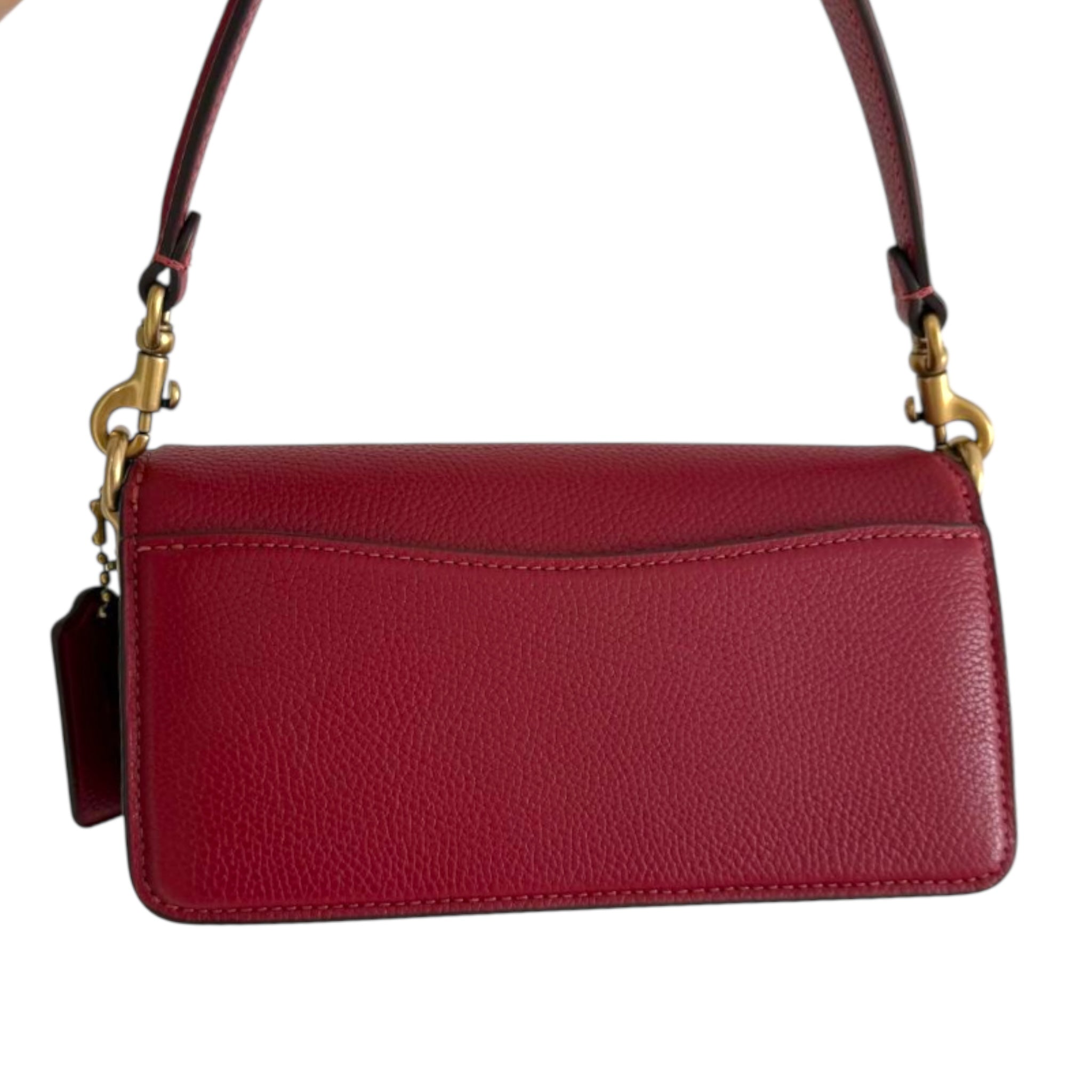 Coach Tabby Red Leather Shoulder Bag