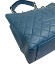Chanel Blue Quilted Caviar Leather GST XL Shopper Tote Bag
