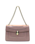 Bvlgari Old Rose Leather Medium Serpenti Forever Shoulder Bag