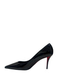 Christan Louboutin Miss Z 80mm Pumps - Patent Calf Leather - Black - Women EU 39