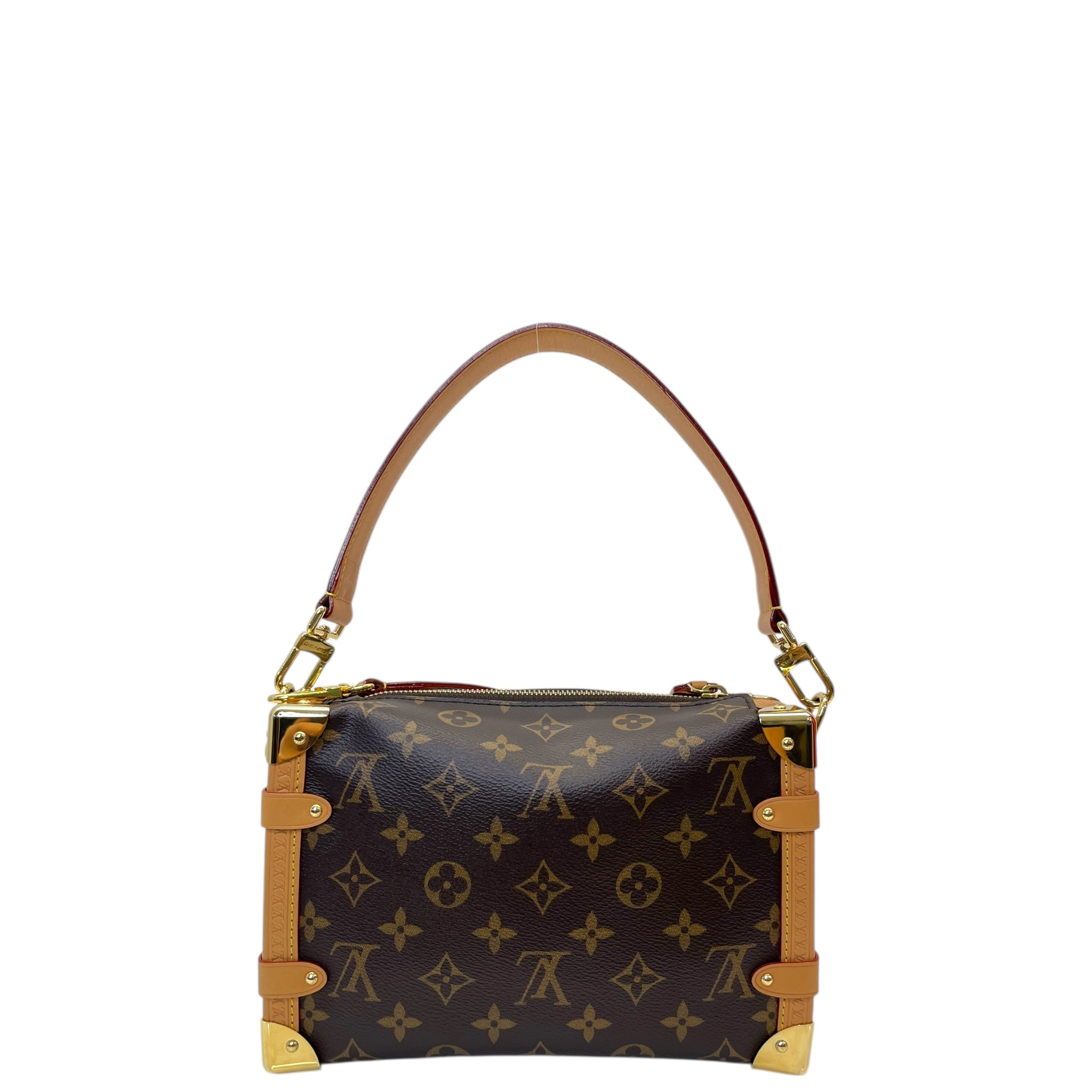 Buy Louis Vuitton Brown Monogram Mini Soft Trunk Shoulder Bag from