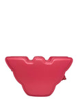 Emporio Armani Logo Leather Crossbody Bag in Pink