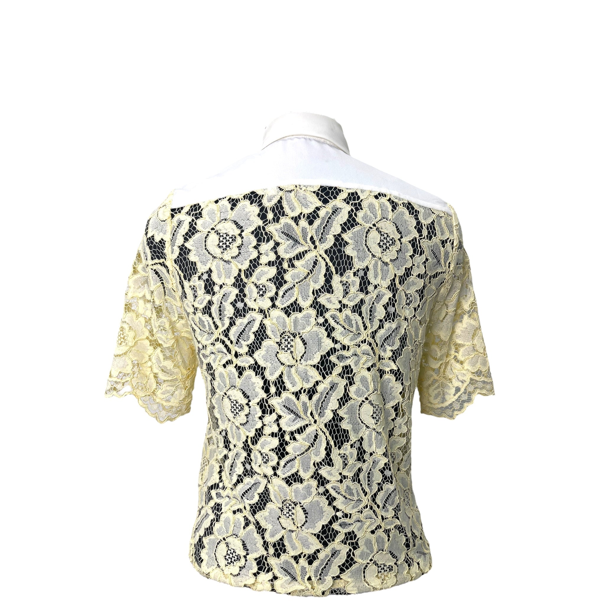 SANDRO Amarine Floral Mesh Short Sleeve Shirt Size S