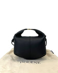 Polène Béri Textured Black Calf Leather