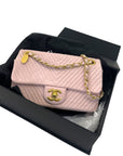 Chanel Chevron Seasonal Flap Light Pink Gold Hardware