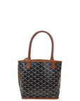 Goyard Anjou Mini Tote Black/Tan Goyardine