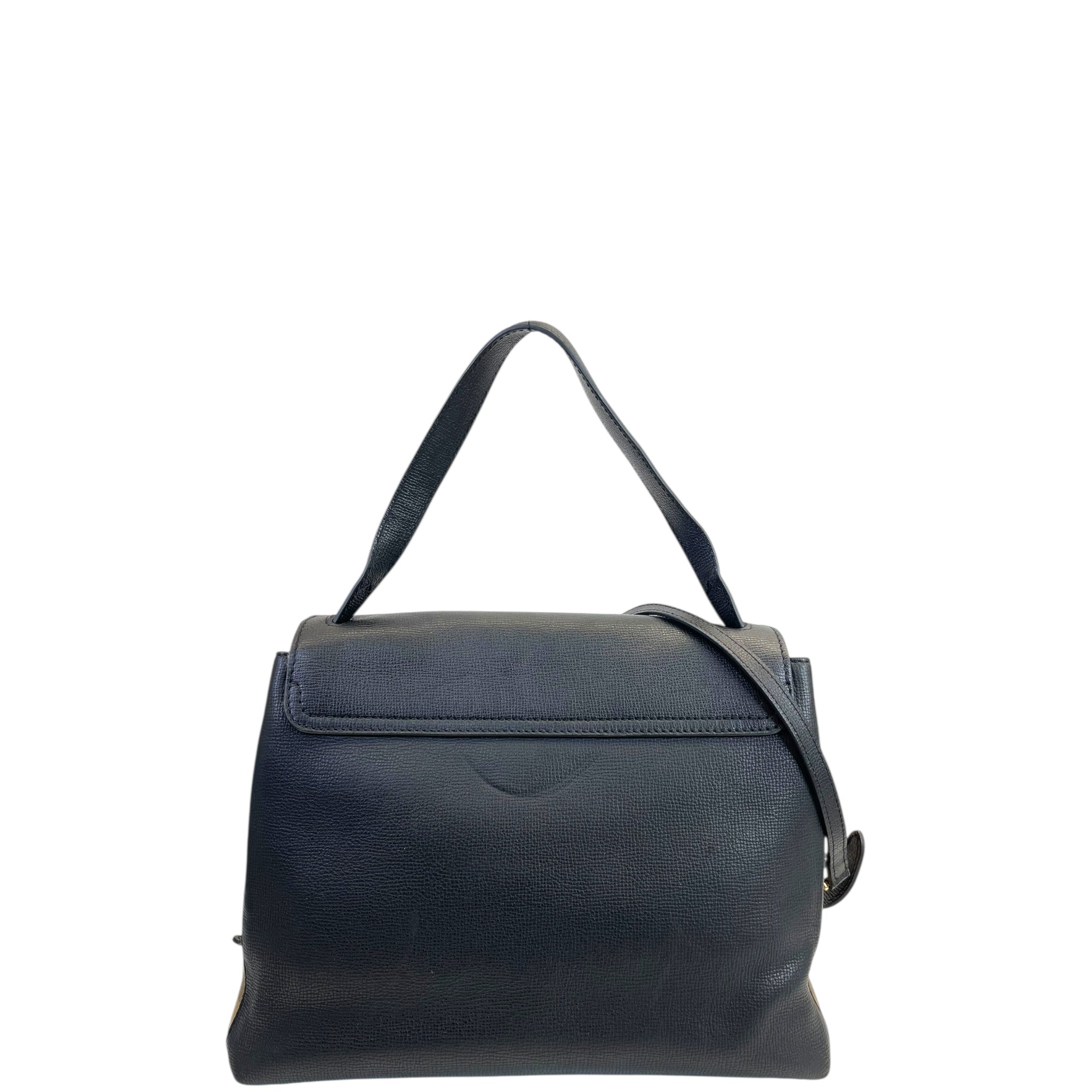 Burberry Camberley Top Handle Satchel Medium Black/House Checks
