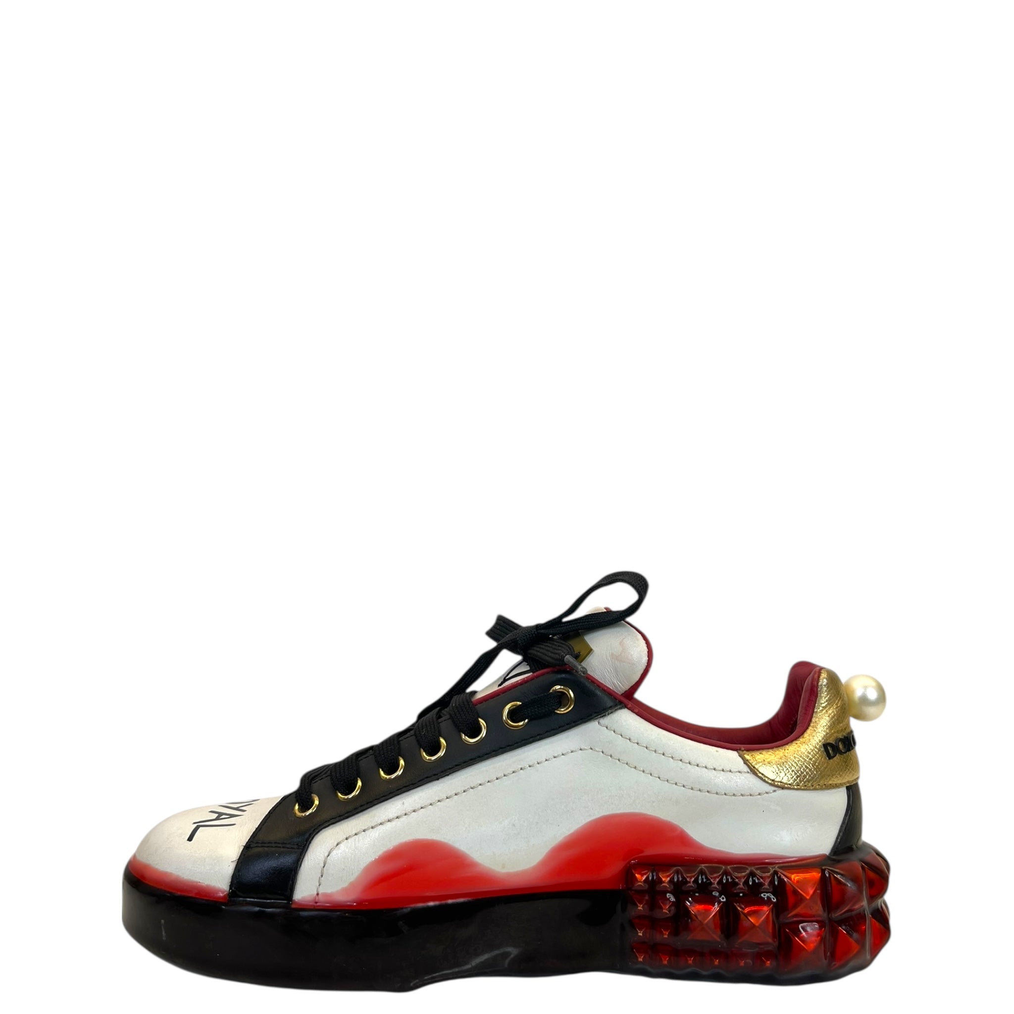 Dolce & Gabbana Portofino Sneakers White/Red EU 39