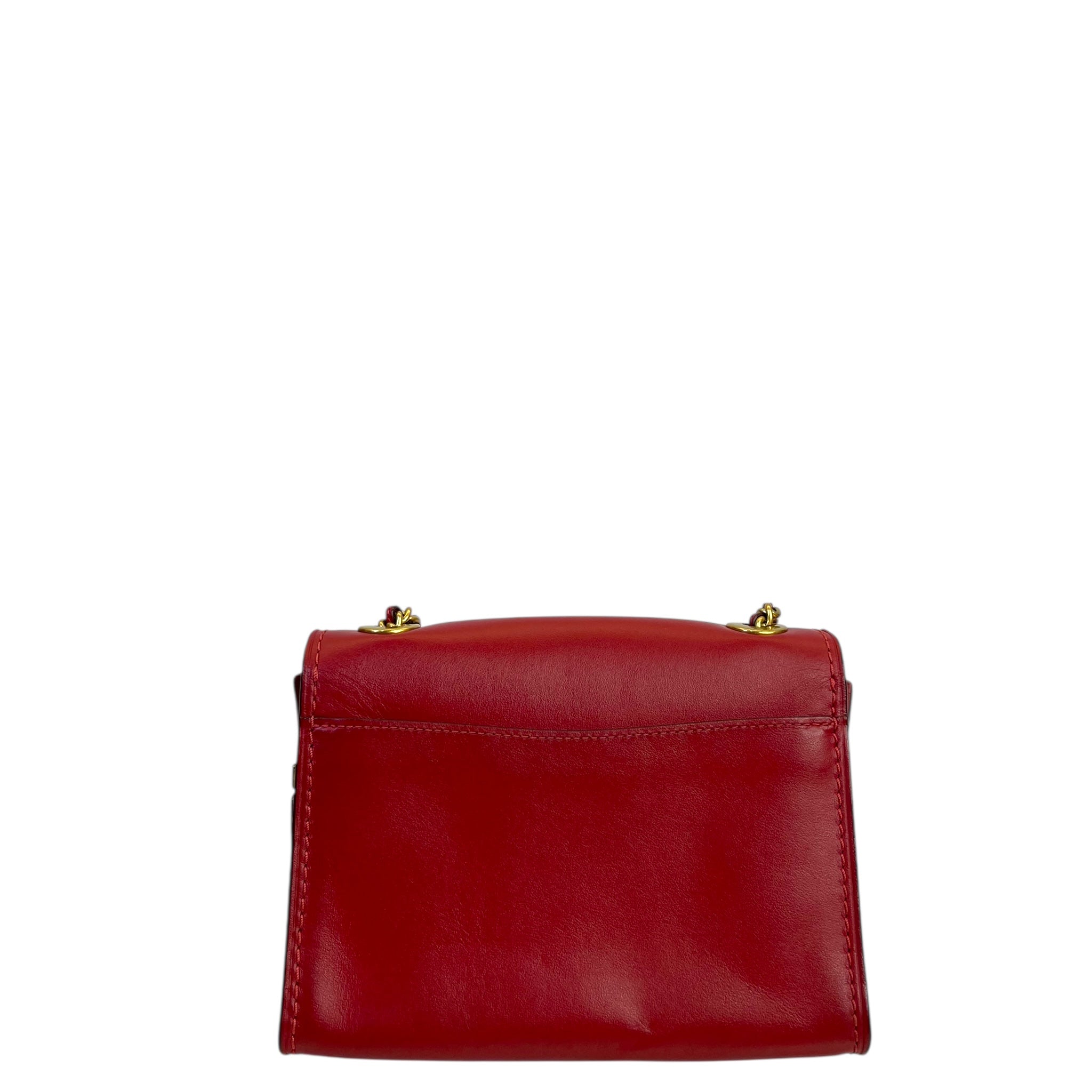 Coach Parker 18 Red Shoulder Bag