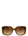 Gucci Sunglasses brown tortoise acetate brown lenses