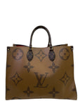 Louis Vuitton OnTheGo GM Tote Bag Giant Reverse Monogram Coated Canvas