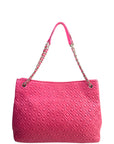 Tory Burch Marion Chain Tote Coral Pink Quilted Leather
