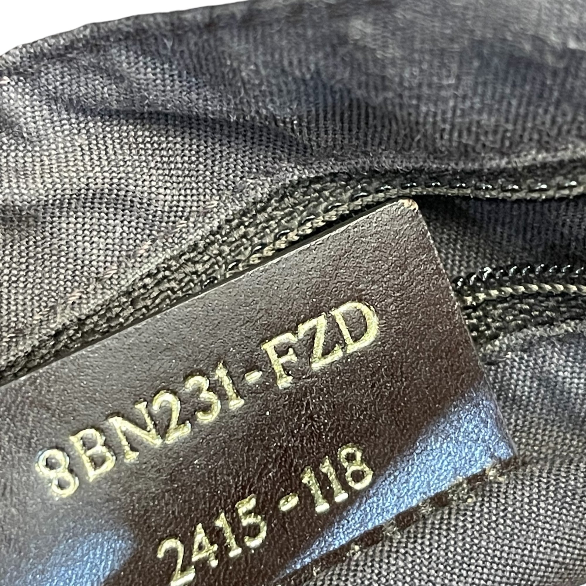 Fendi Tobacco/Purple Zucca Canvas and Suede Medium Chef De Jour Bag