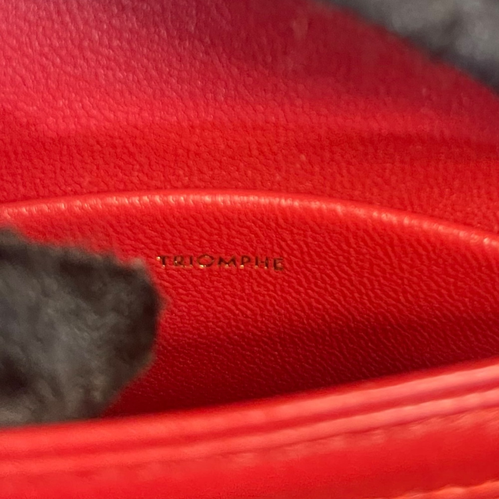 Celine Red Calfskin Leather Crossbody Bag