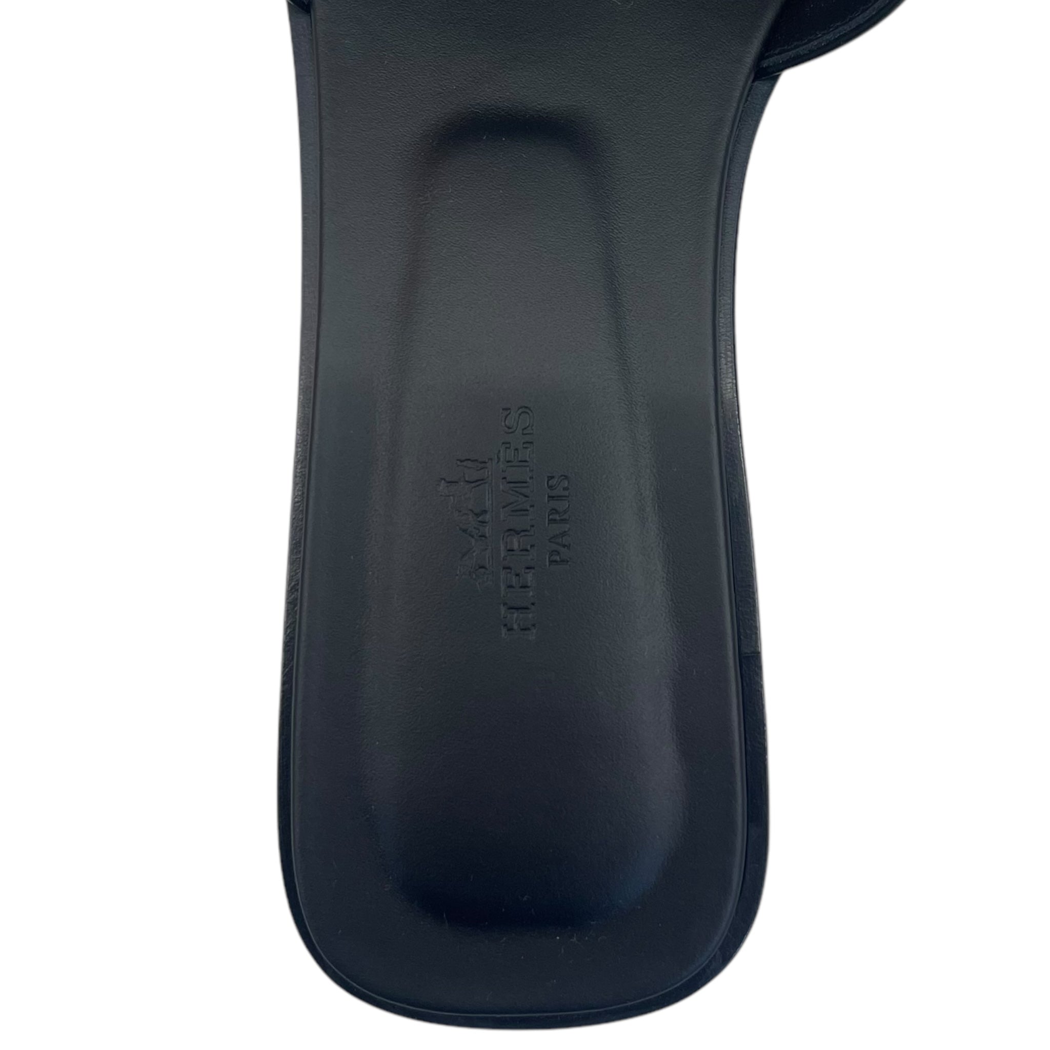 Hermes Orans in Black 39 EU