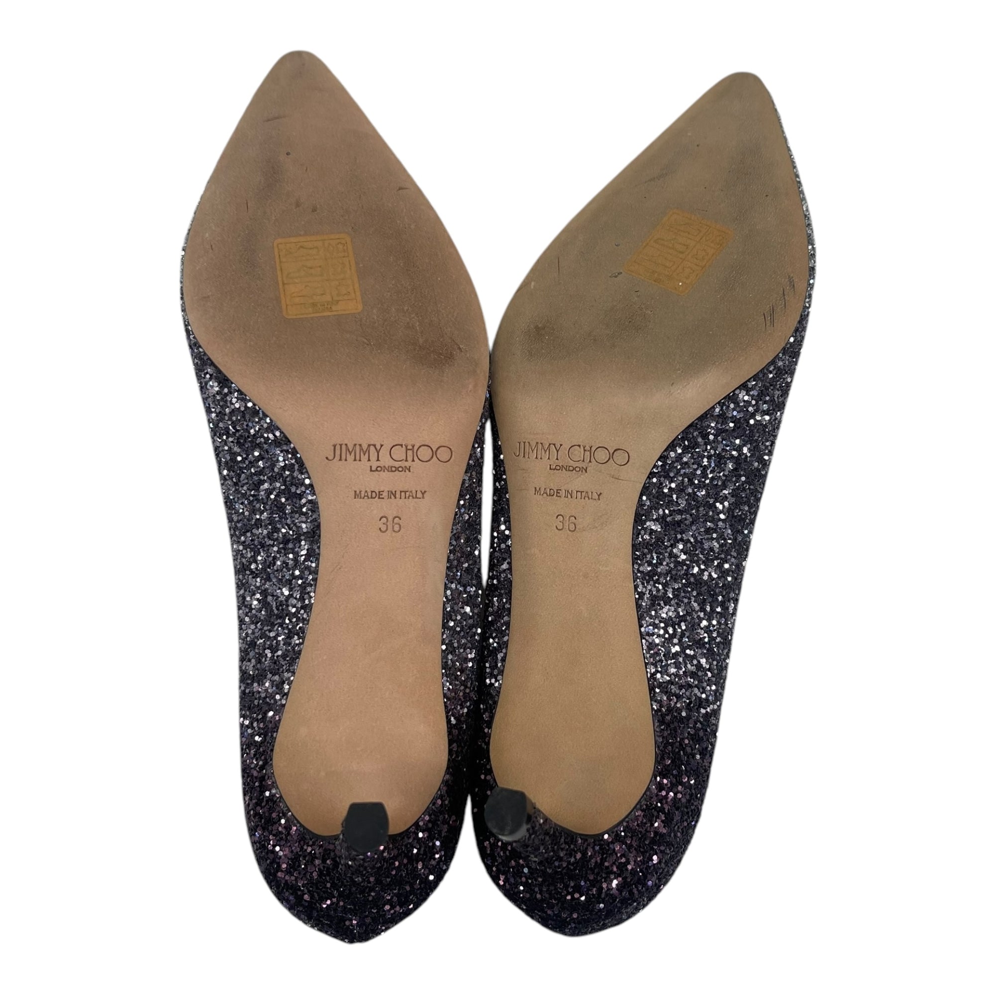 Jimmy Choo Romy 60 Triple Degrade Glitter Pump EU 36