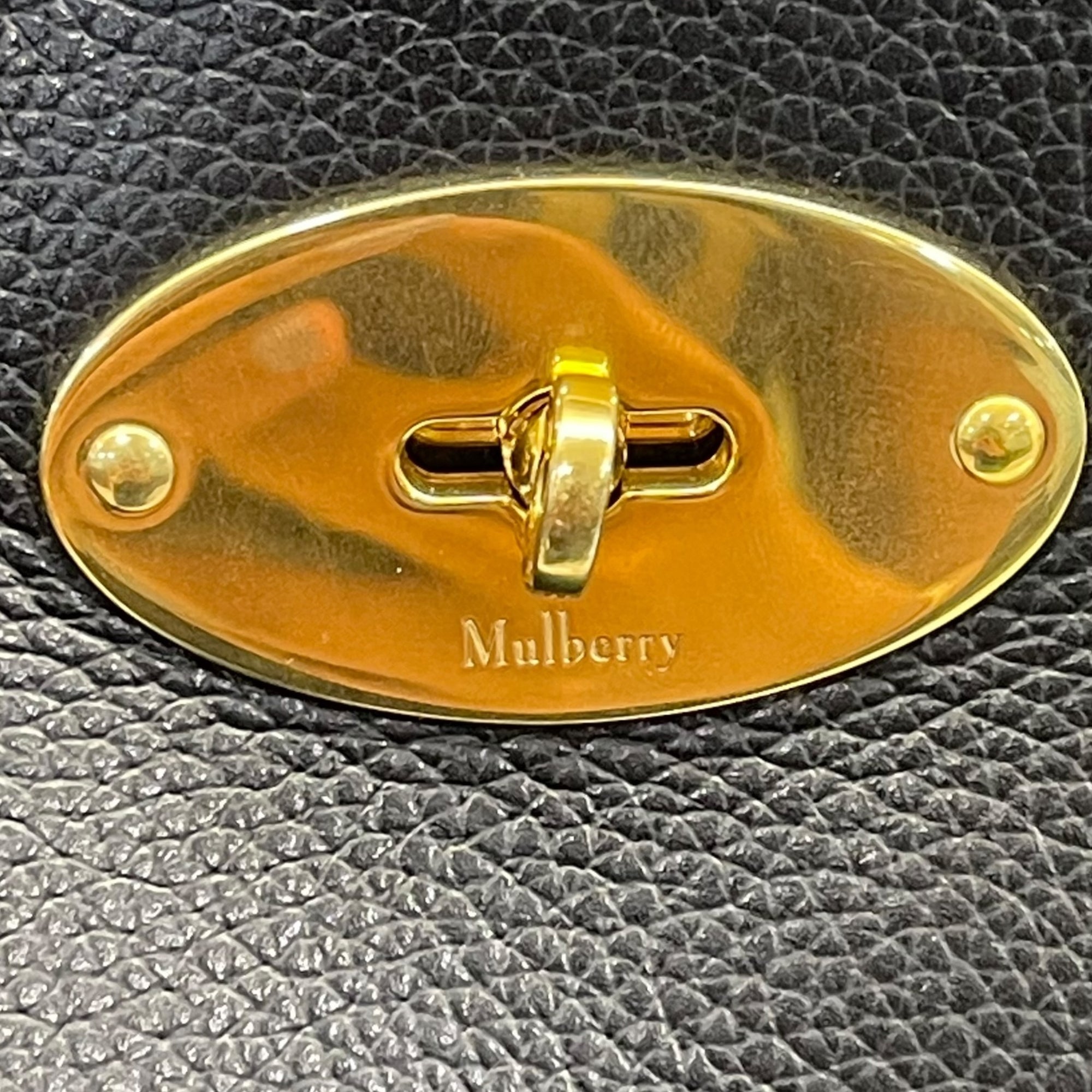 Mulberry Black Leather Small Bayswater Tote Bag