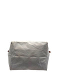 Longchamp Grey/Brown Nylon and Leather Le Pliage Tote Bag