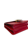 Gucci Dollar Interlocking G Red Leather Crossbody Bag