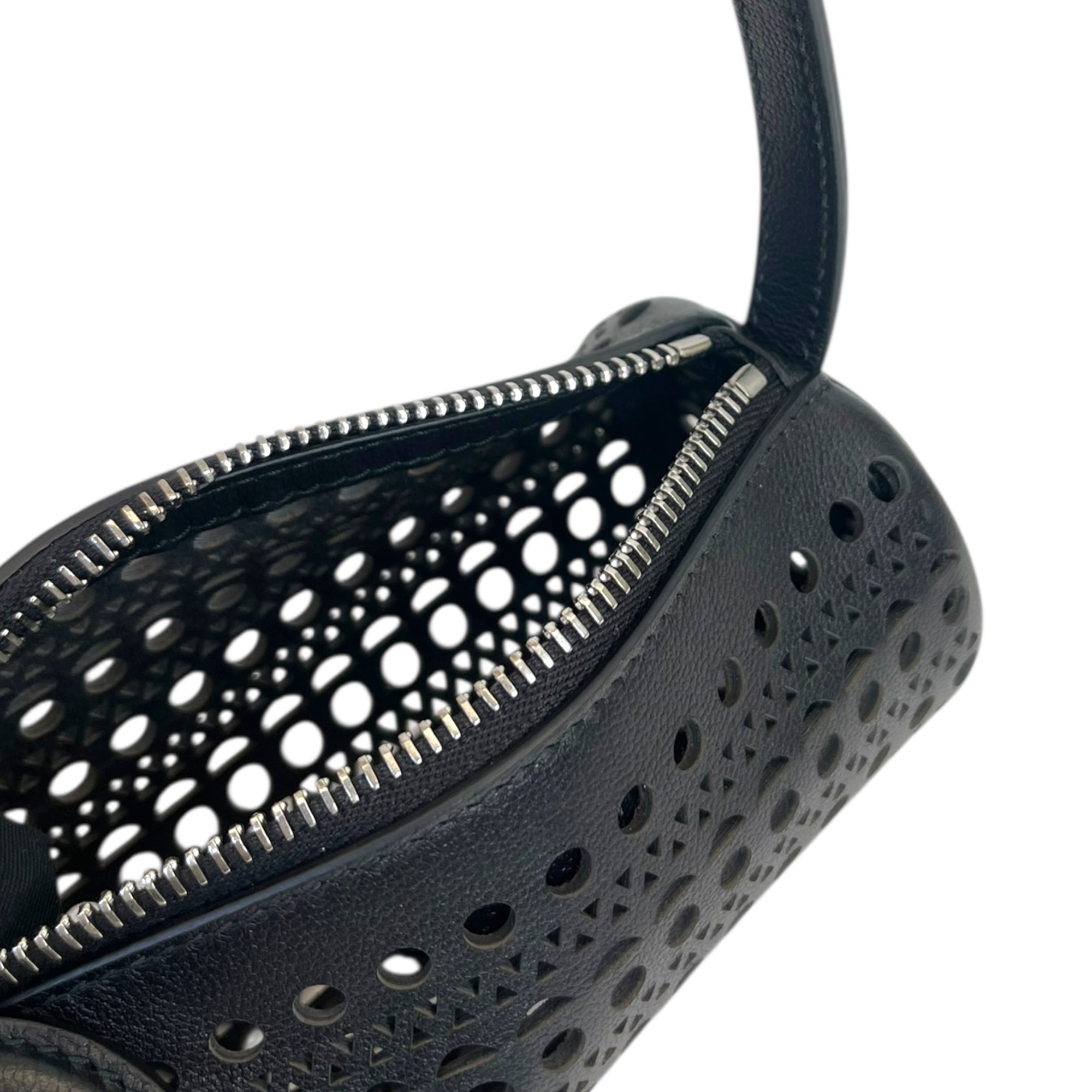 Alaïa Mini Tube Vienne Small Black Calfskin Bag