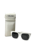 Celine White Square Sunglasses