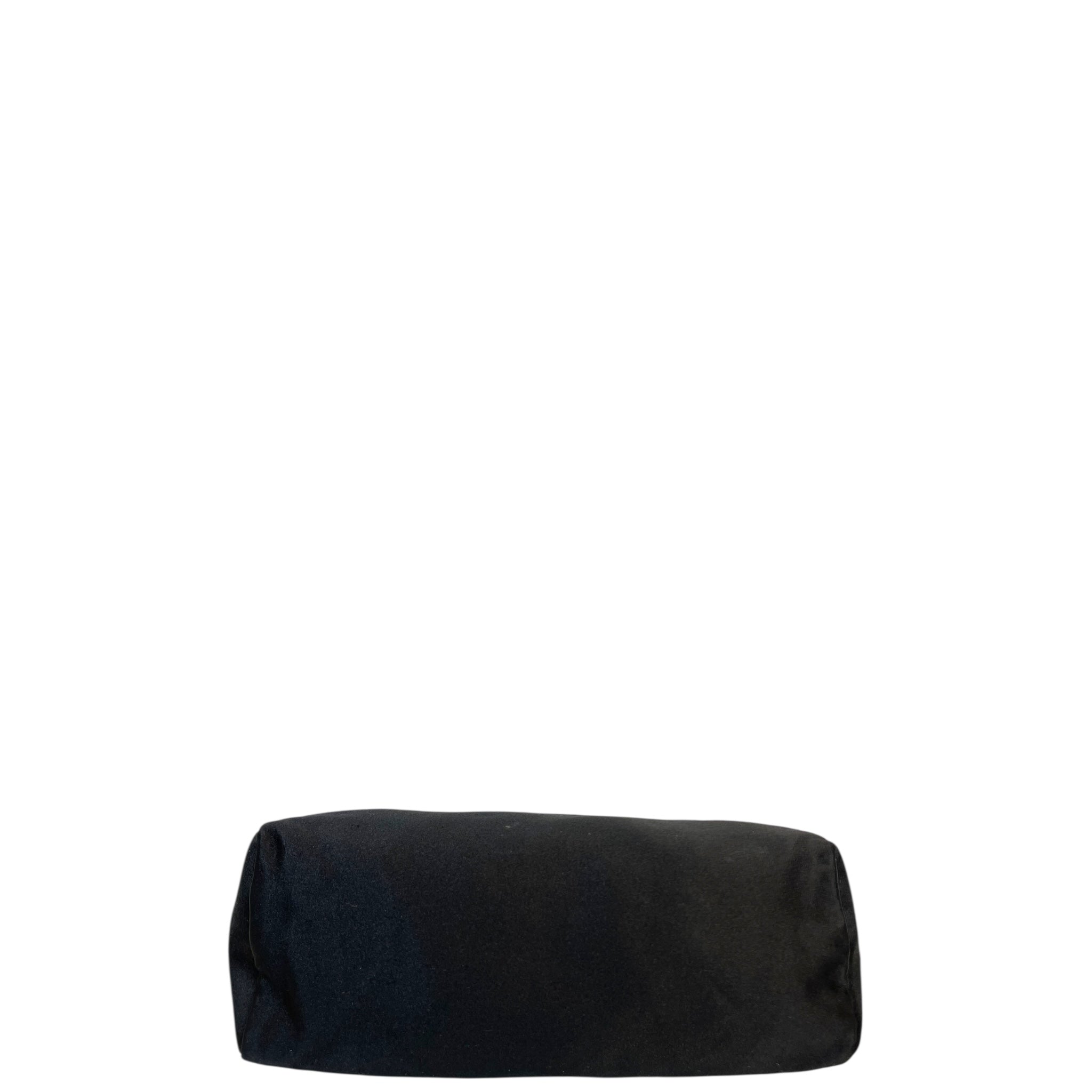 Prada Black Satin Mini Top Handle Bag