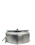 Chanel Heart Bag Metallic Silver Lambskin