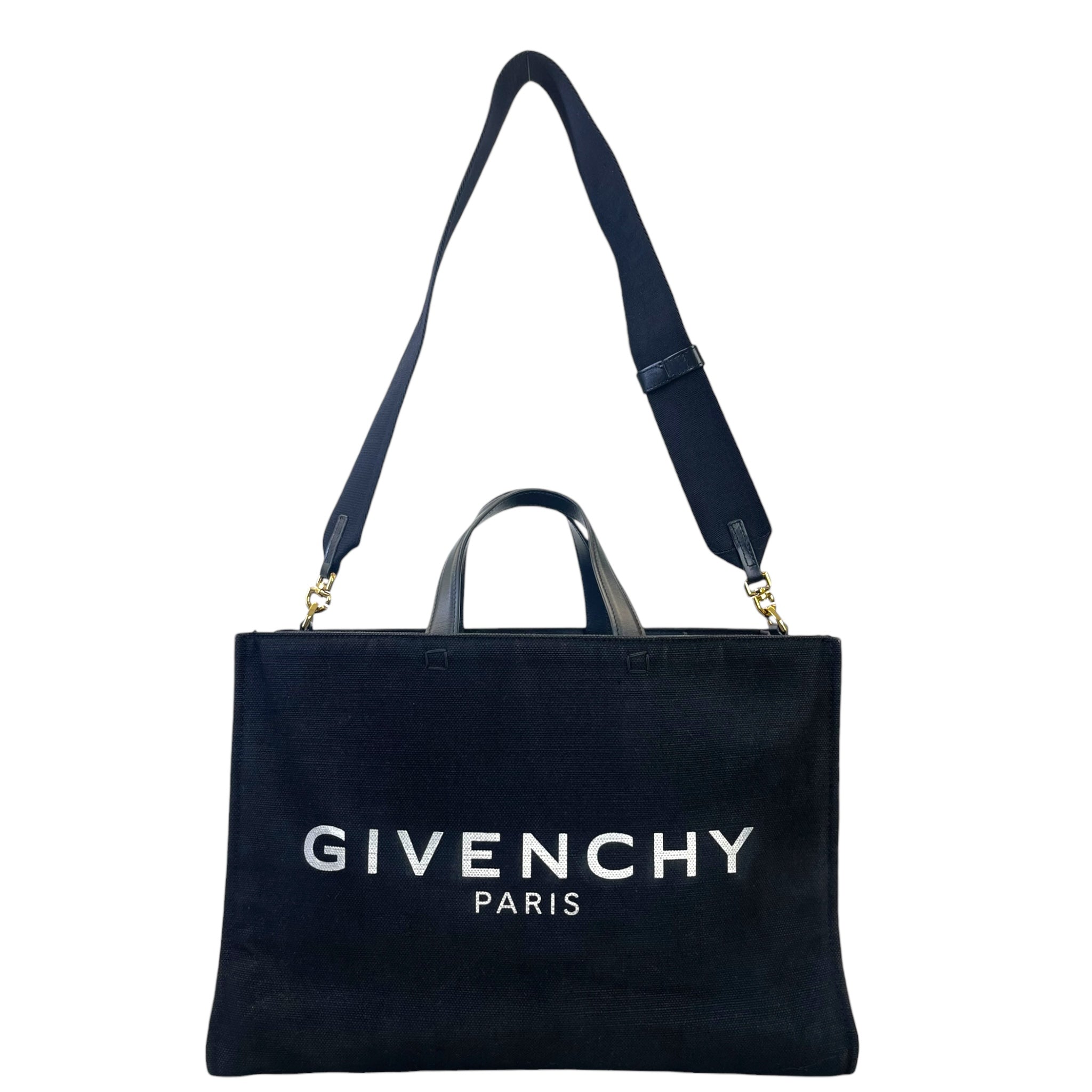 Givenchy Black Canvas Medium G Tote Bag